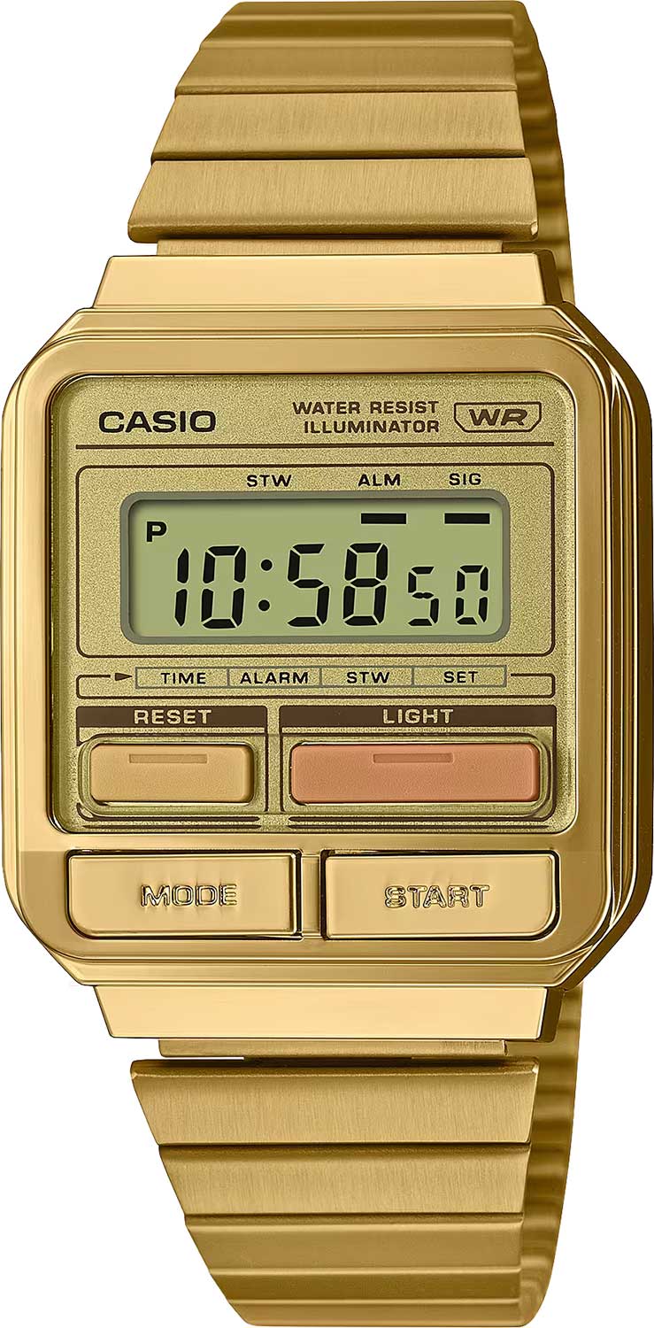 Японские наручные часы Casio Vintage A120WEG-9A с хронографом