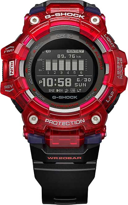Японские спортивные наручные часы Casio G-SHOCK GBD-100SM-4A1 с хронографом
