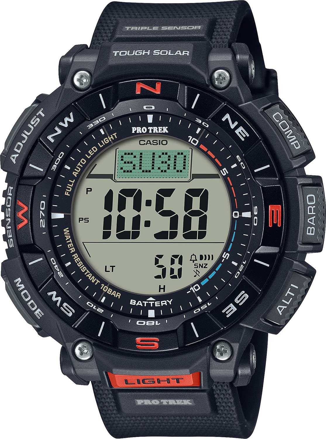 Японские наручные часы Casio Pro Trek PRG-340-1E с хронографом