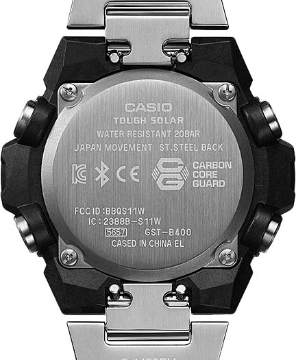 Японские наручные часы Casio G-SHOCK GST-B400D-1AER с хронографом