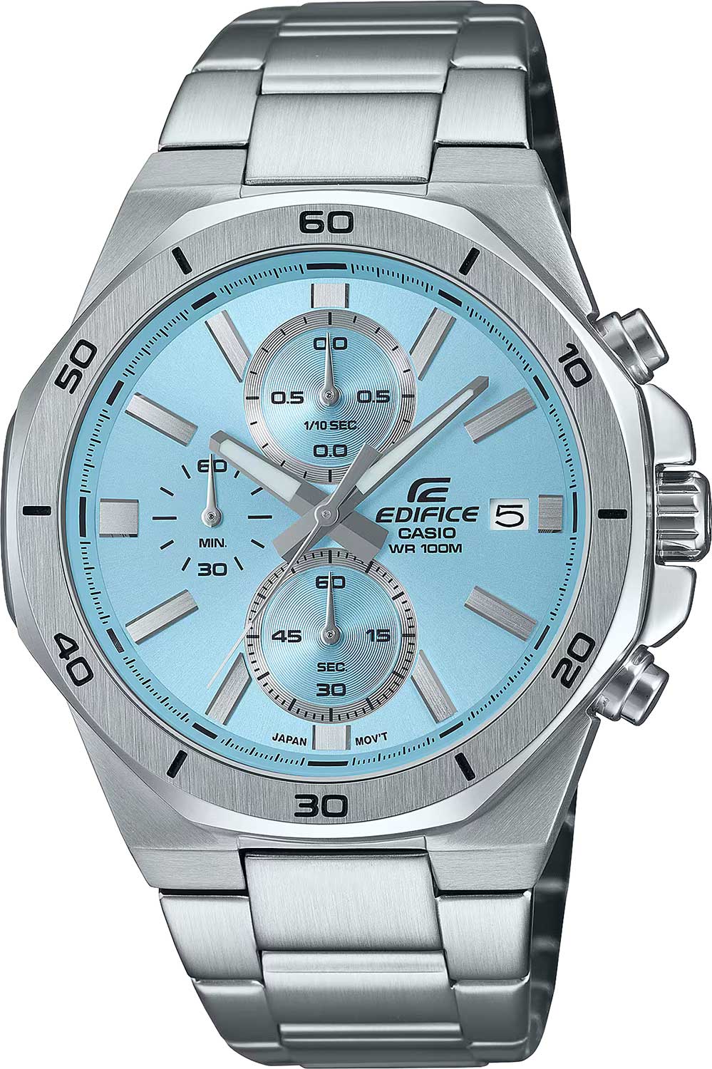 Японские наручные часы Casio Edifice EFV-640D-2B с хронографом