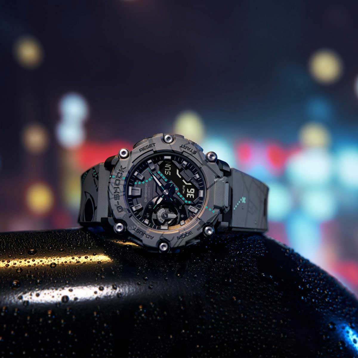 Японские наручные часы Casio G-SHOCK GA-2200SBY-8A с хронографом