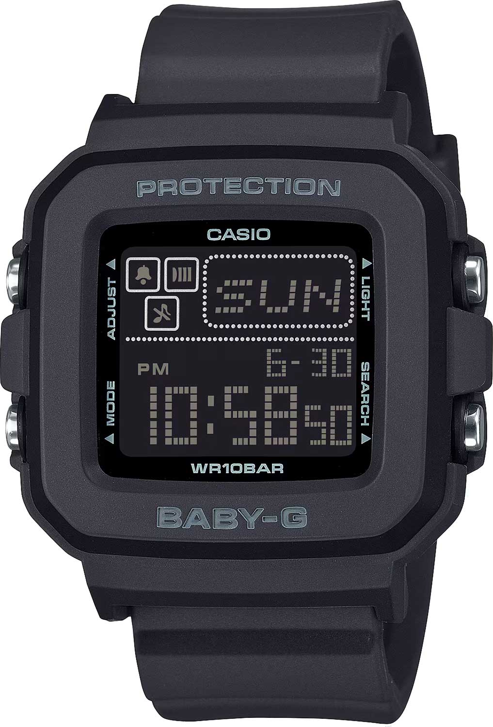 Японские наручные часы Casio Baby-G BGD-10-1 с хронографом