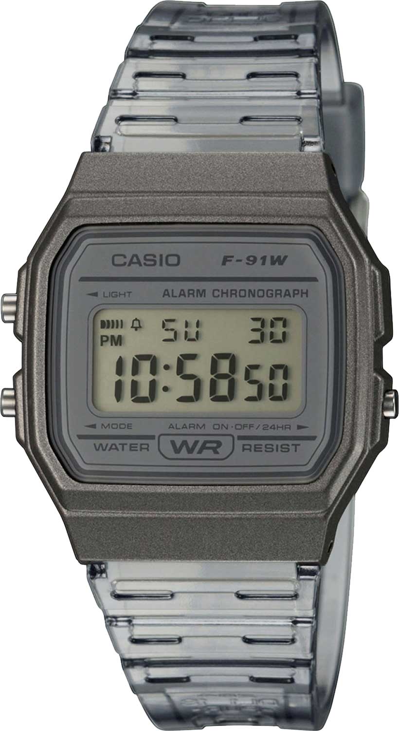Японские наручные часы Casio Illuminator F-91WS-8EF с хронографом