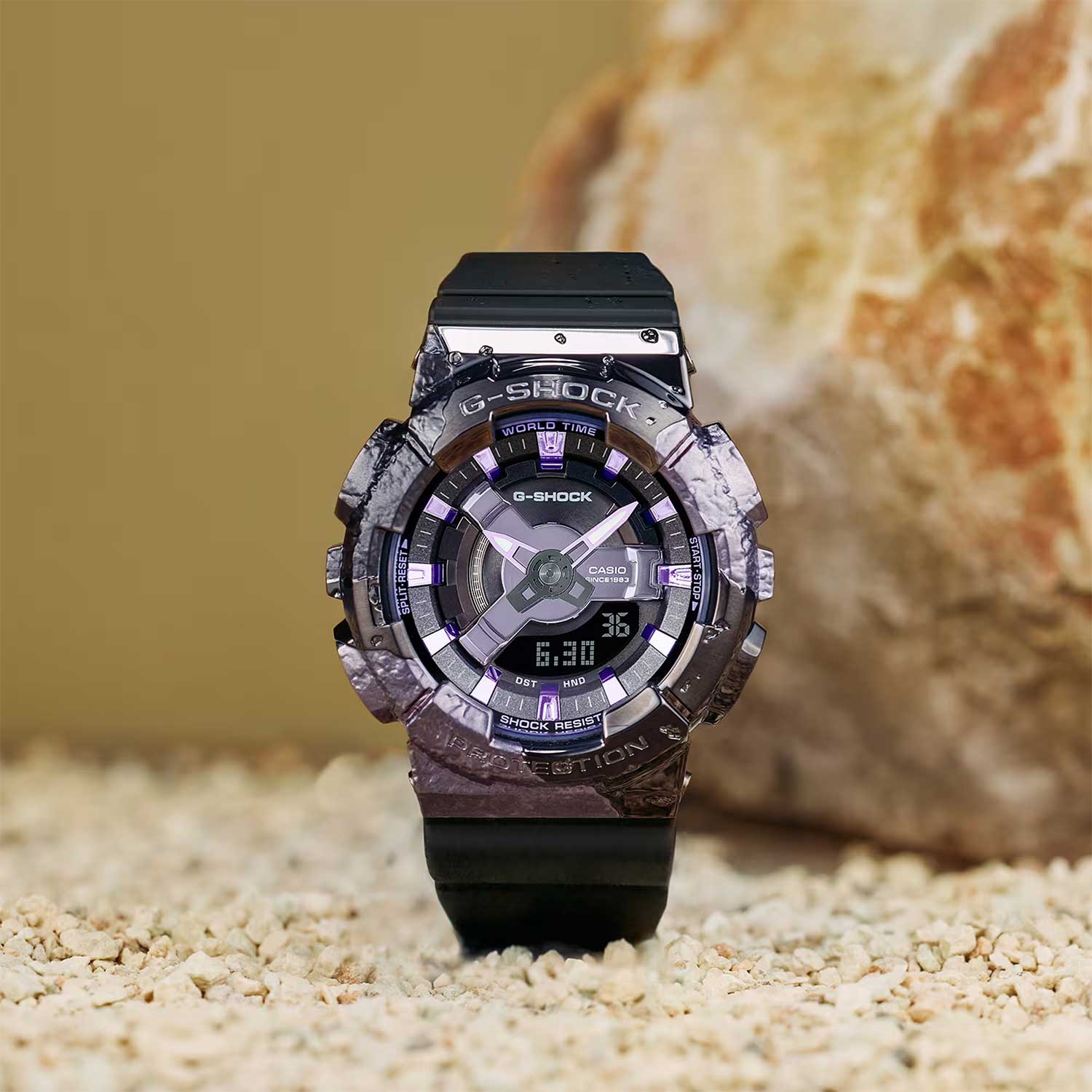 Японские наручные часы Casio G-SHOCK GM-S114GEM-1A2 с хронографом