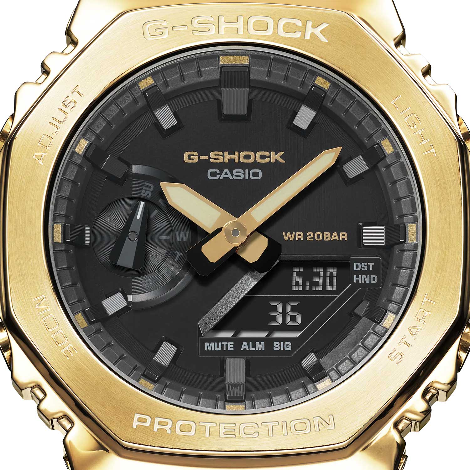 Японские наручные часы Casio G-SHOCK GM-2100G-1A9 с хронографом