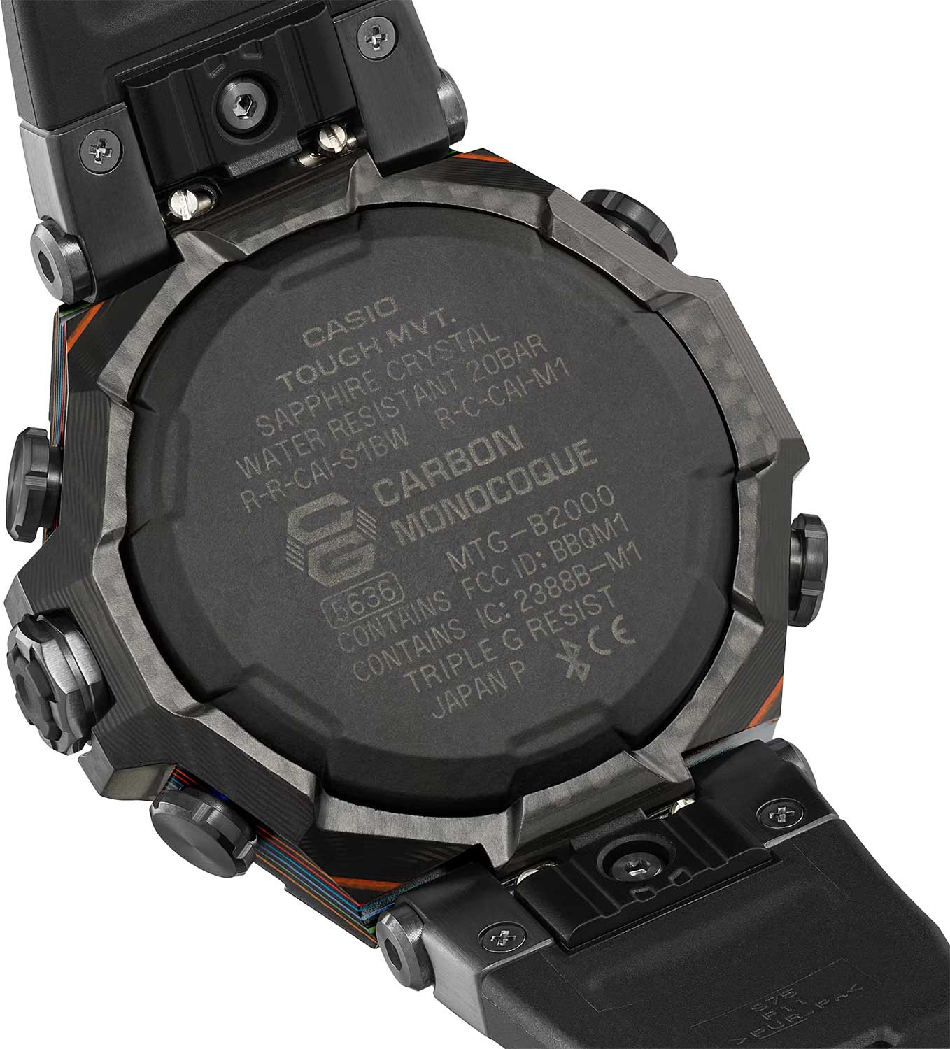 Японские наручные часы Casio G-SHOCK MTG-B2000YR-1A с хронографом