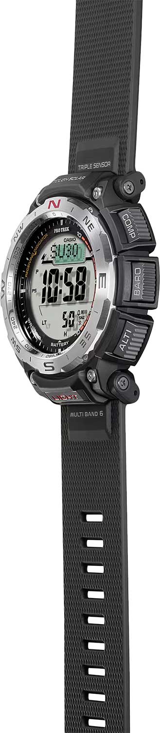 Японские наручные часы Casio Pro Trek PRW-3400-1 с хронографом