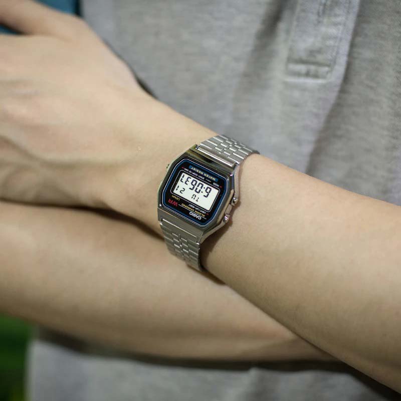 Японские наручные часы Casio Vintage A159W-N1 с хронографом