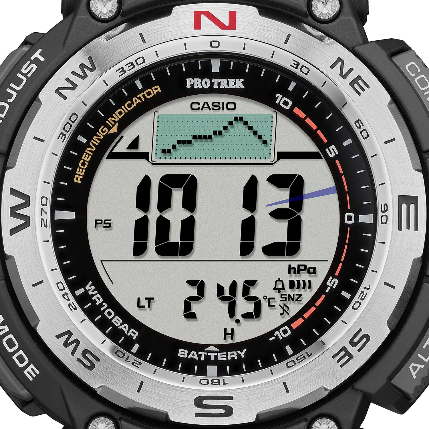 Японские наручные часы Casio Pro Trek PRW-3400-1 с хронографом