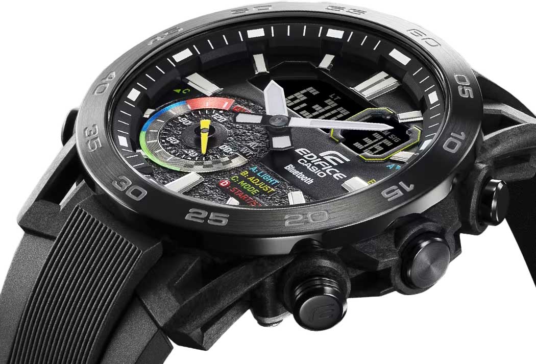 Японские наручные часы Casio Edifice ECB-40MP-1A с хронографом