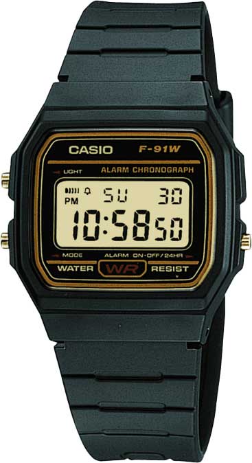 Японские наручные часы Casio Illuminator F-91WG-9Q с хронографом