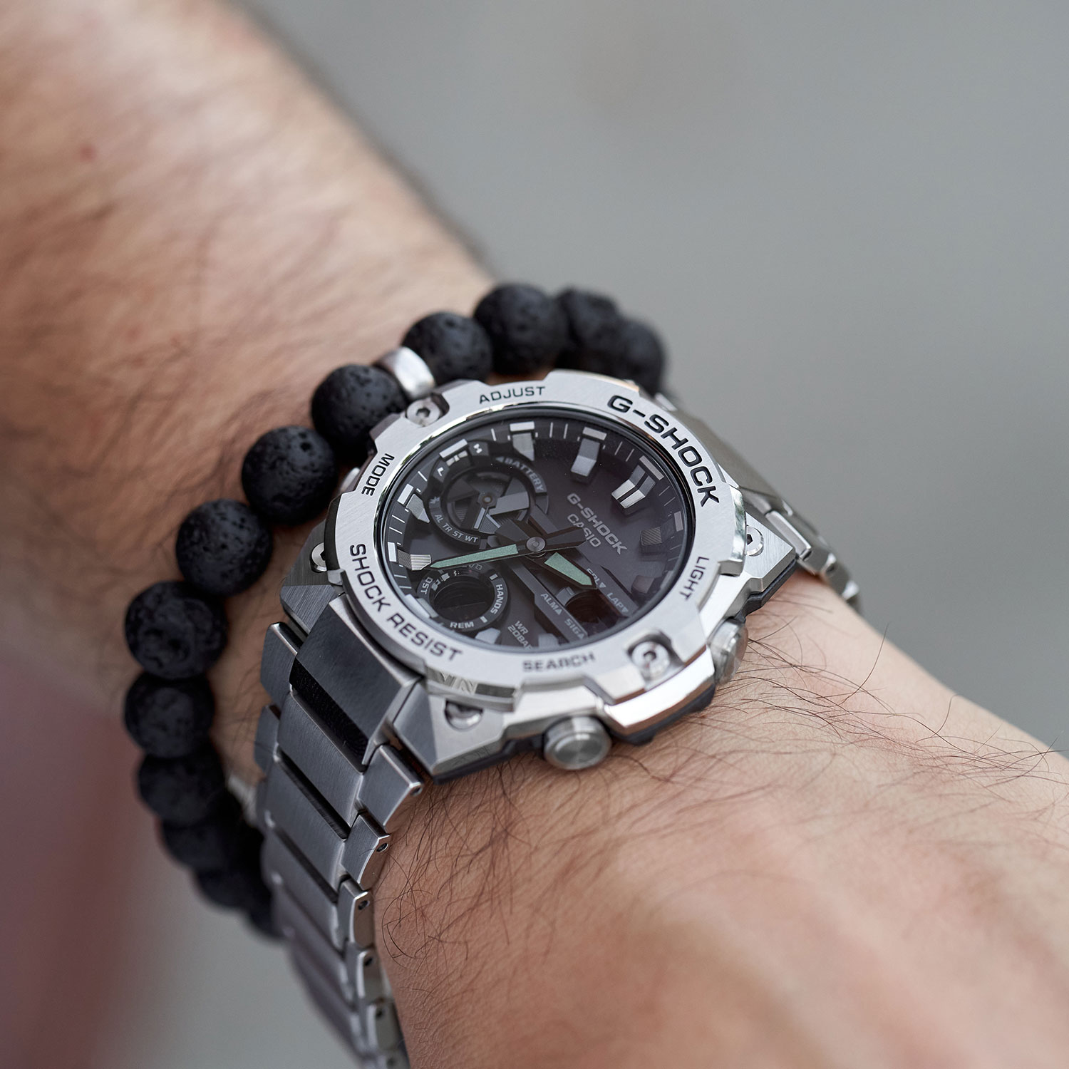 Японские наручные часы Casio G-SHOCK GST-B400D-1AER с хронографом