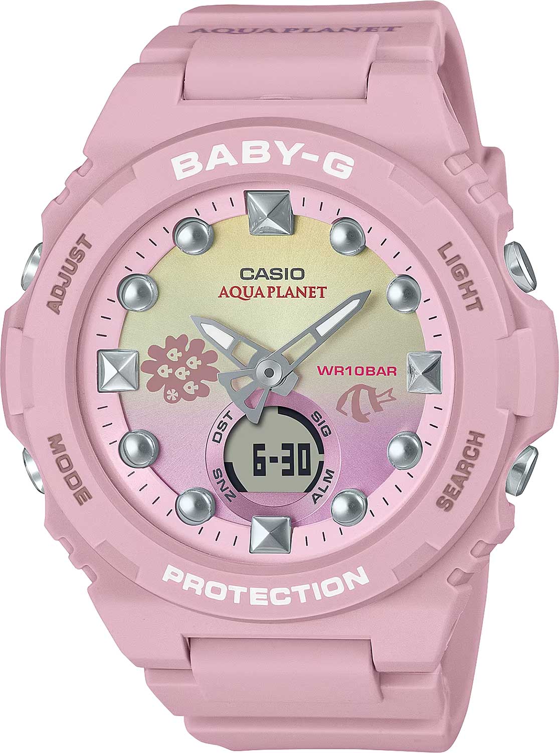 Японские наручные часы Casio Baby-G BGA-320AQ-4A с хронографом