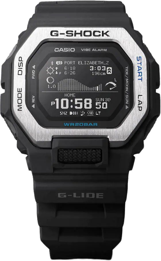 Японские спортивные наручные часы Casio G-SHOCK GBX-100-1 с хронографом