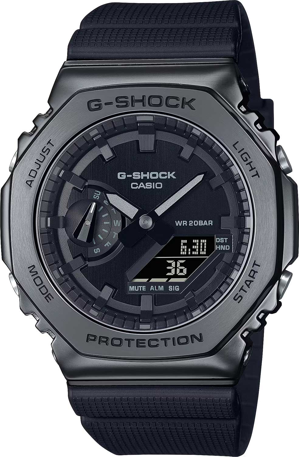 Японские наручные часы Casio G-SHOCK GM-2100BB-1A с хронографом