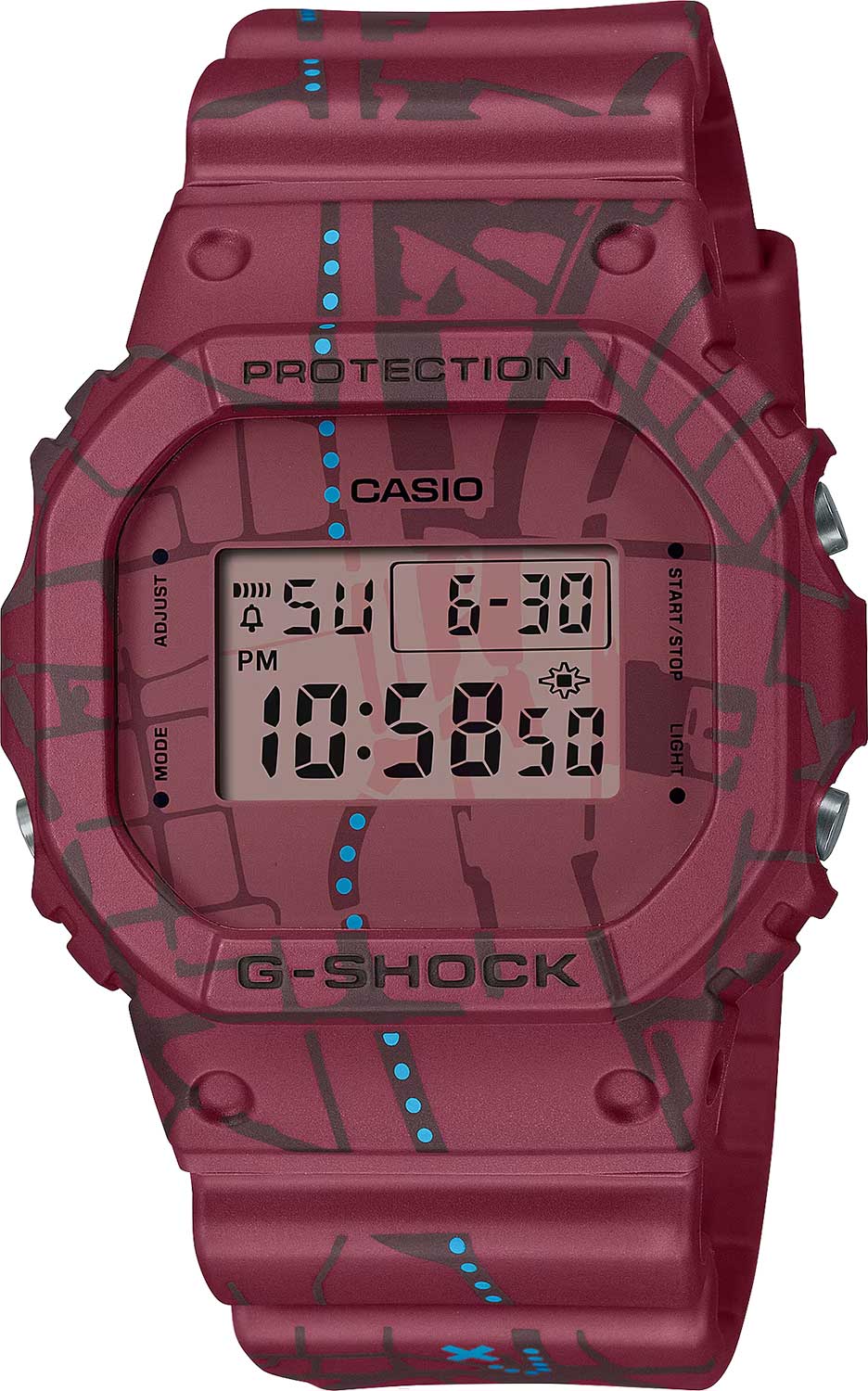 Японские наручные часы Casio G-SHOCK DW-5600SBY-4 с хронографом