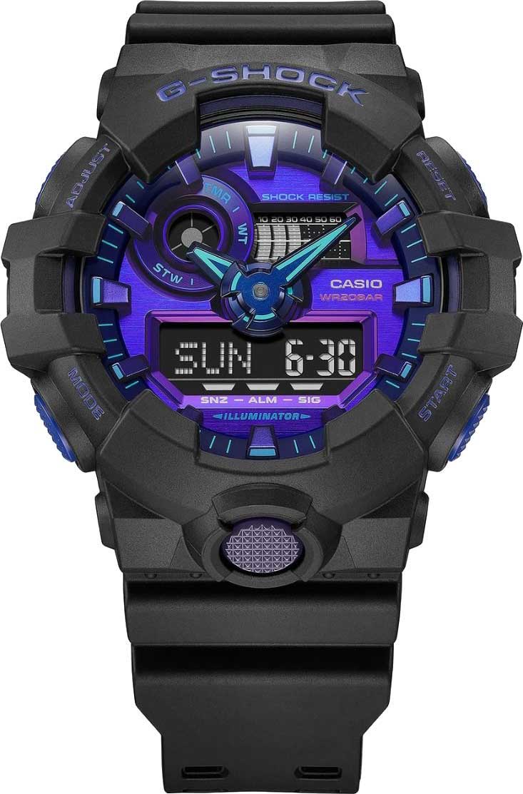 Японские наручные часы Casio G-SHOCK GA-700VB-1AER с хронографом