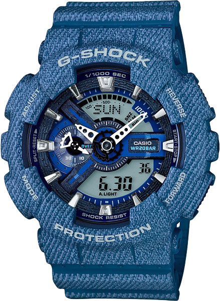 Японские наручные часы Casio G-SHOCK GA-110DC-2A с хронографом