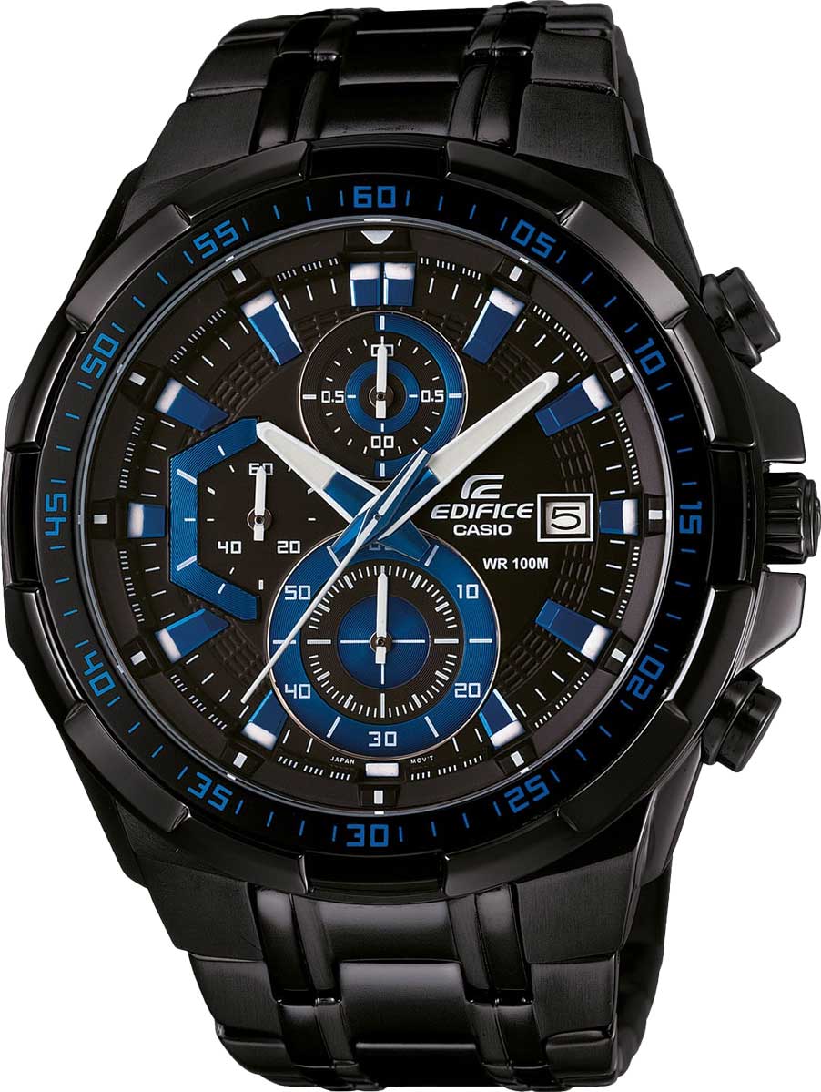 Японские наручные часы Casio Edifice EFR-539BK-1A2 с хронографом