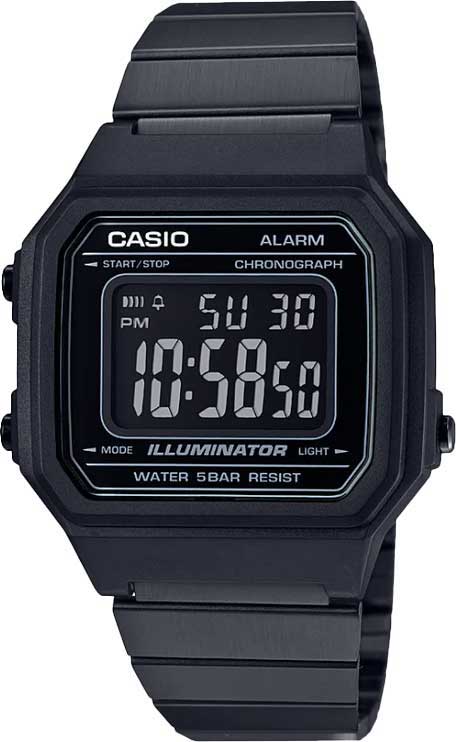 Японские наручные часы Casio Vintage B650WB-1B с хронографом