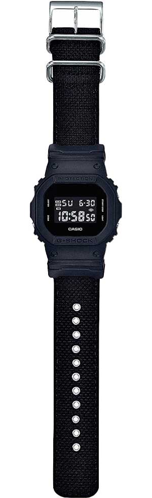 Японские наручные часы Casio G-SHOCK DW-5600BBN-1E с хронографом