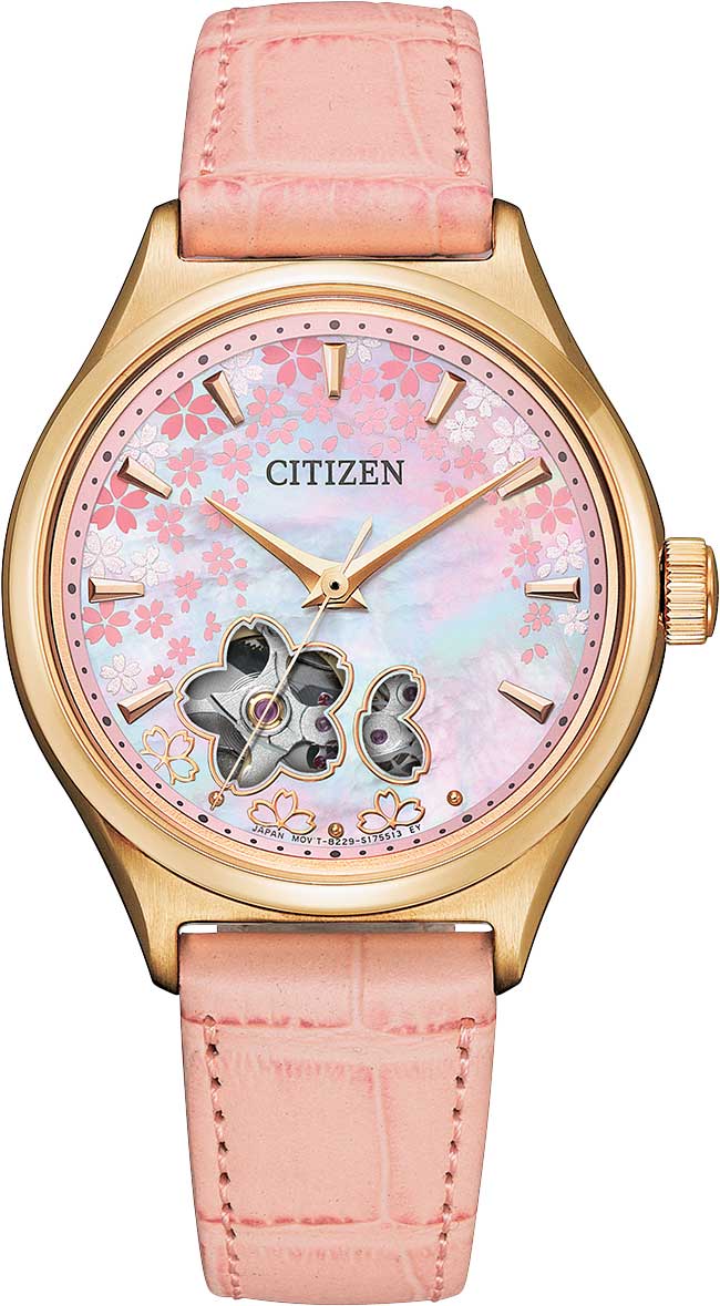 Японские механические наручные часы Citizen PC1019-66Y