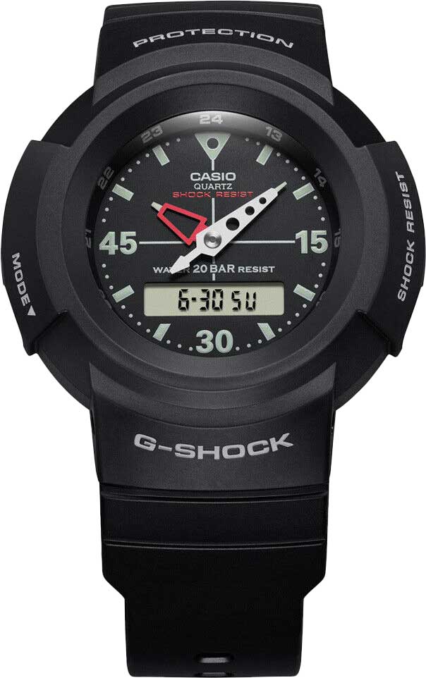 Японские наручные часы Casio G-SHOCK AW-500E-1E с хронографом
