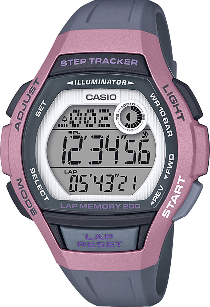 Японские спортивные наручные часы Casio Collection LWS-2000H-4AVEF с хронографом