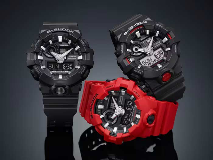 Японские наручные часы CASIO G-SHOCK GA-700-1B