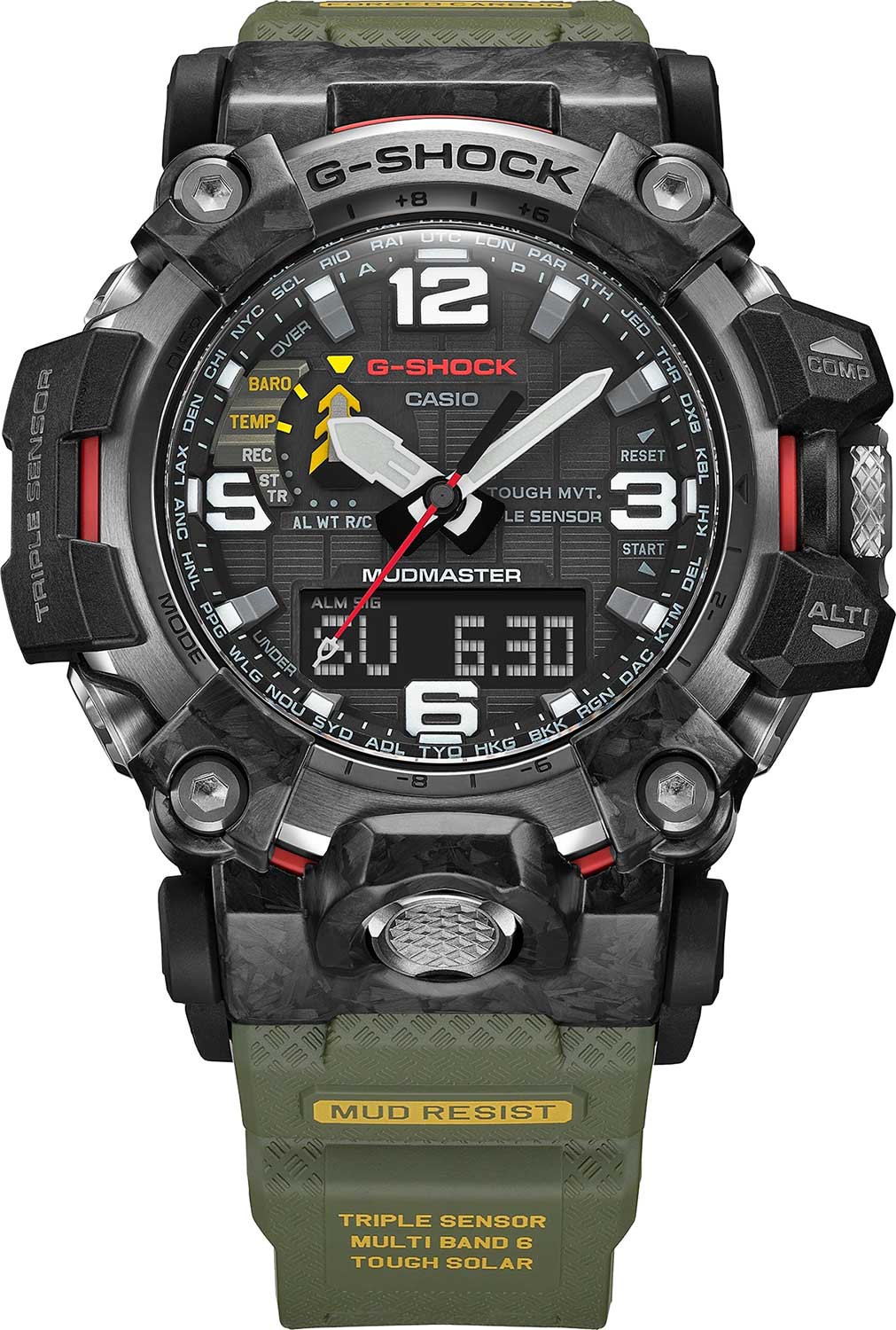 Японские наручные часы Casio G-SHOCK GWG-2000-1A3ER с хронографом