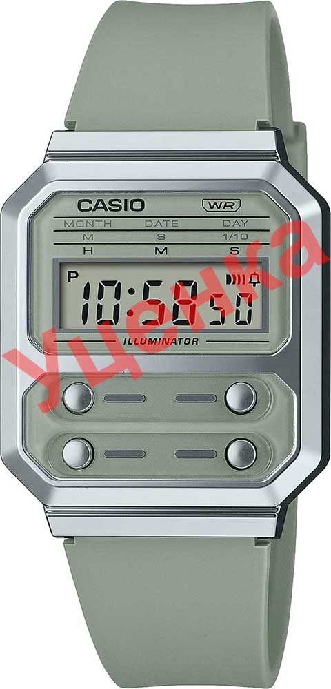 Японские наручные часы Casio Vintage A100WEF-3A-ucenka с хронографом