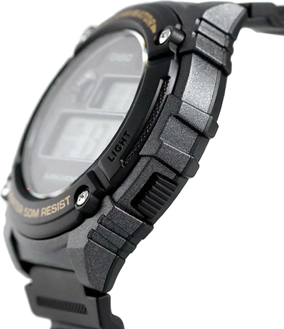 Японские наручные часы Casio Collection W-216H-1B с хронографом