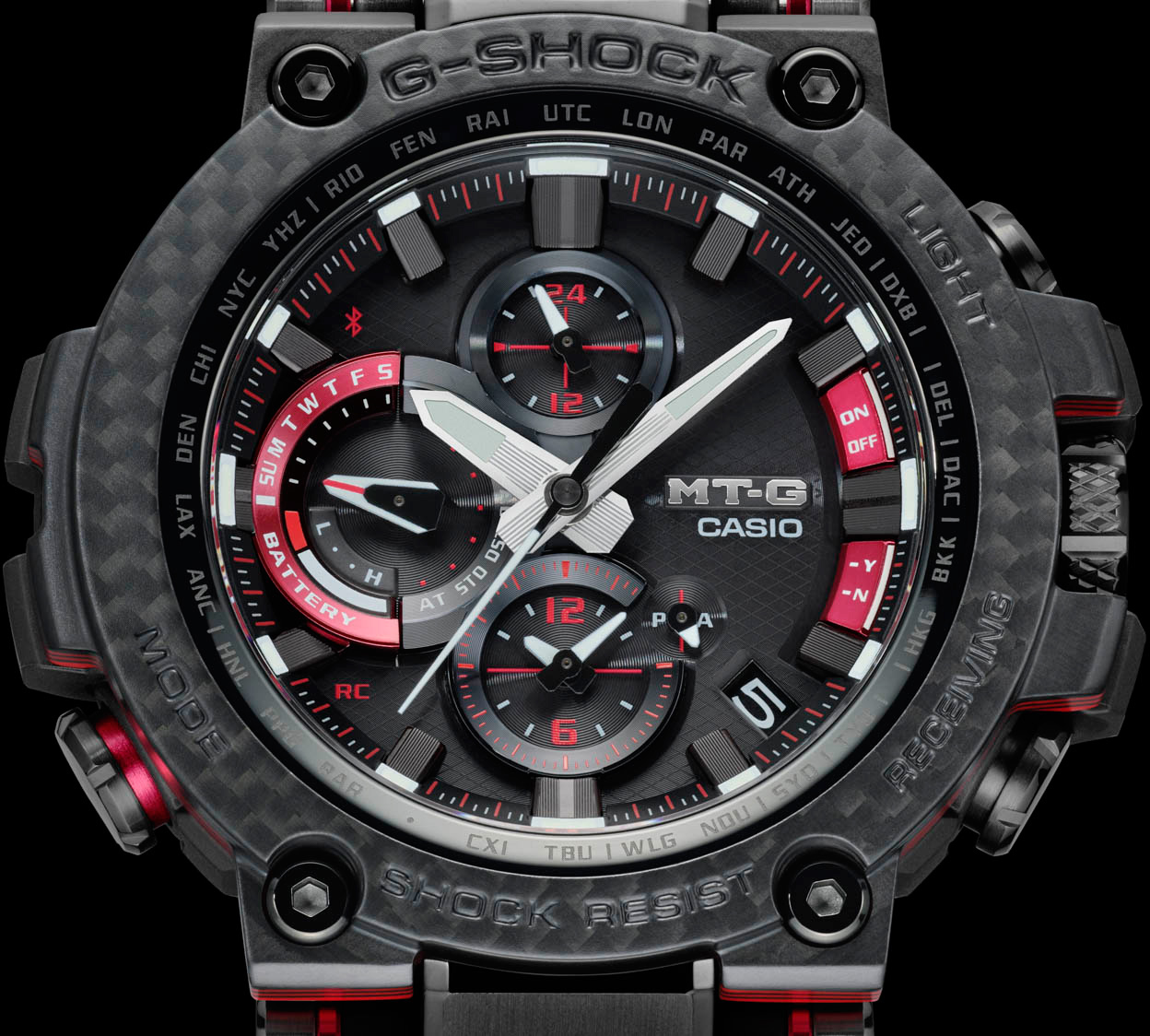 Японские наручные часы Casio G-SHOCK MTG-B1000XBD-1AER с хронографом