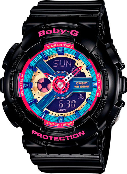 Японские наручные часы Casio Baby-G BA-112-1A с хронографом