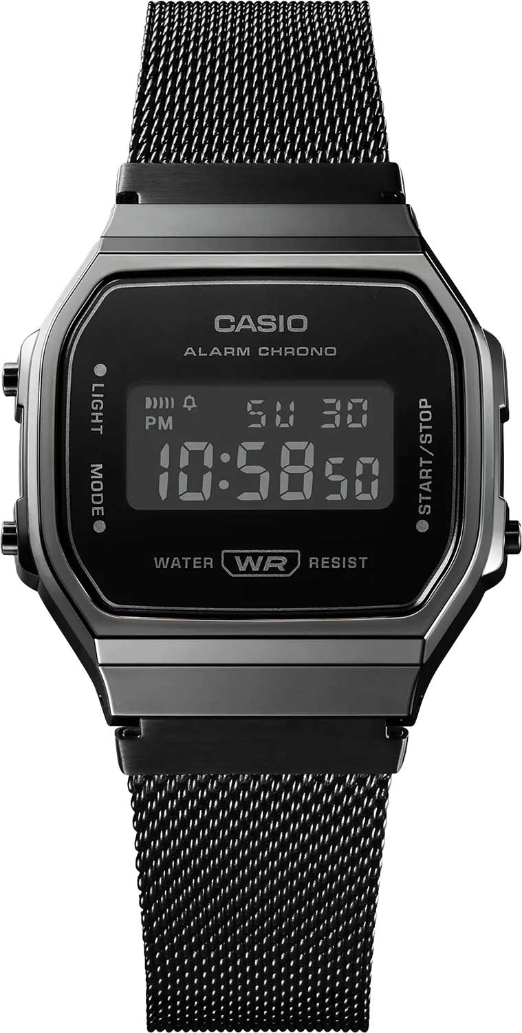 Японские наручные часы Casio Vintage A168WEMB-1B с хронографом