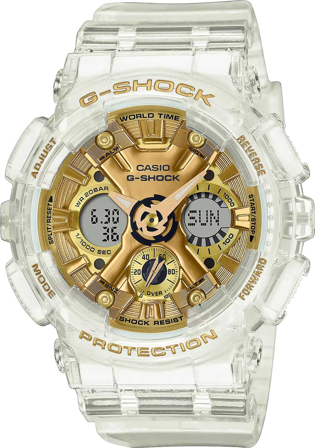 Японские наручные часы Casio G-SHOCK GMA-S120SG-7A с хронографом