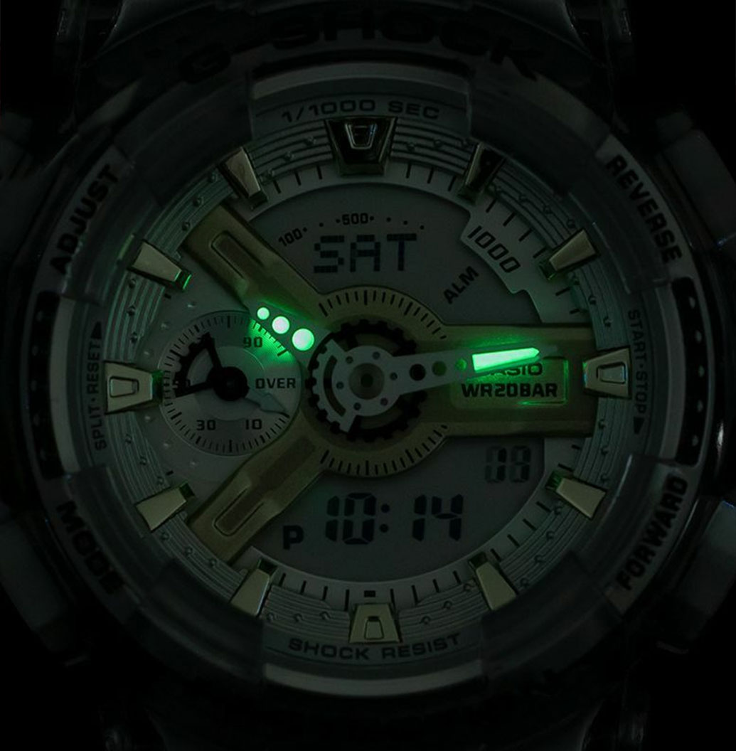 Японские наручные часы Casio G-SHOCK GMA-S110GS-8AER с хронографом