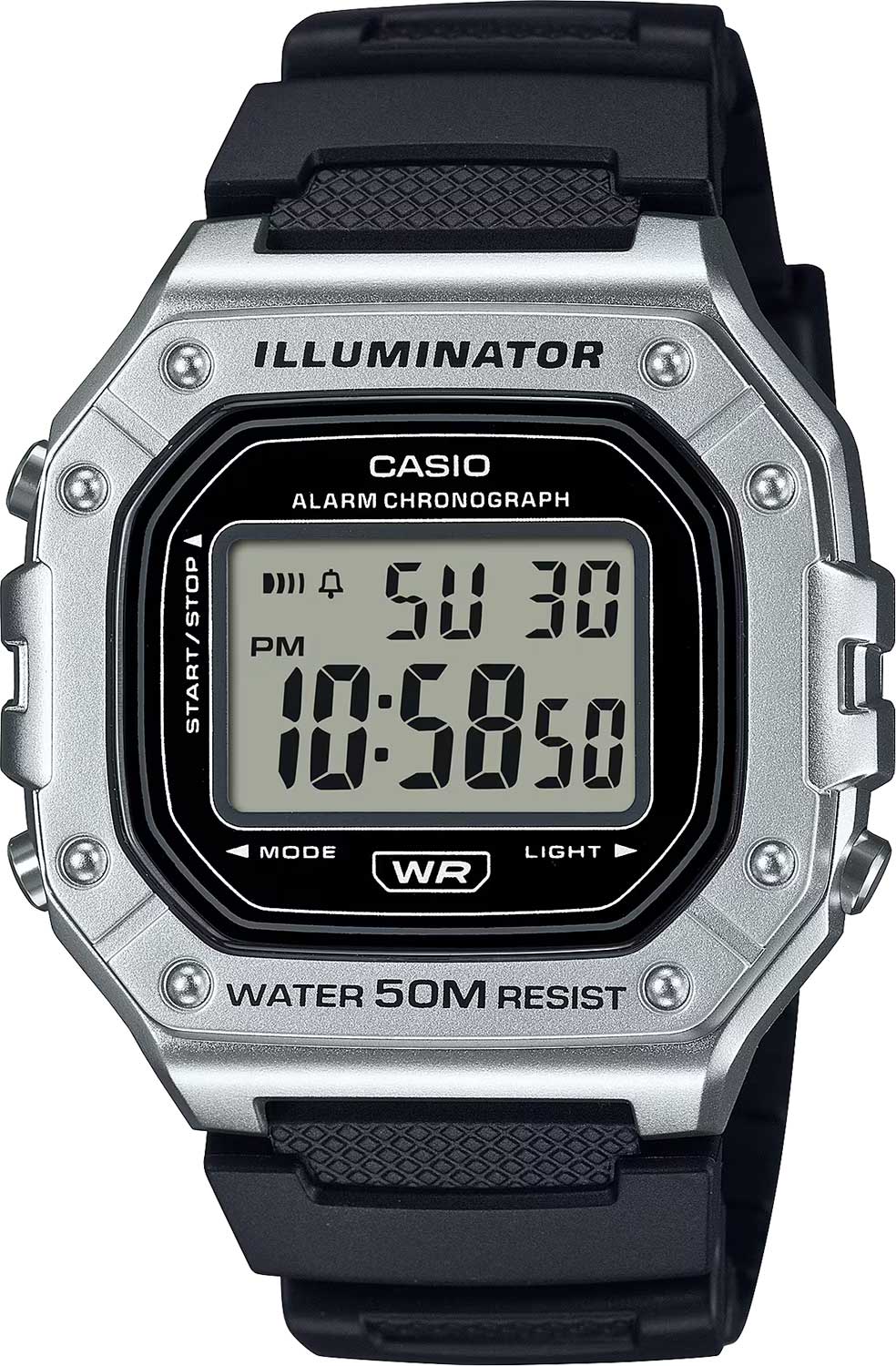 Японские наручные часы Casio Collection W-218HM-7A с хронографом