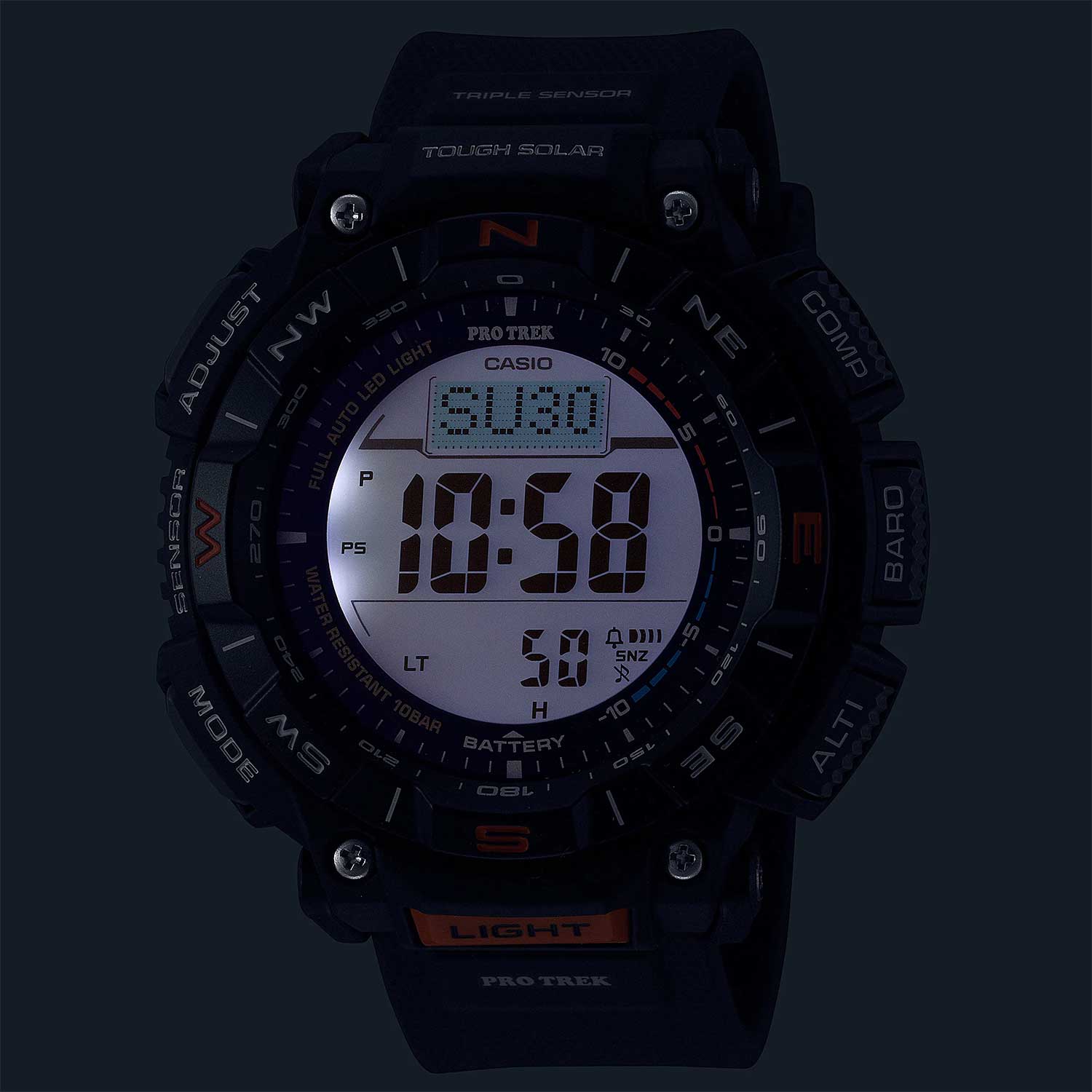 Японские наручные часы Casio Pro Trek PRG-340-1E с хронографом