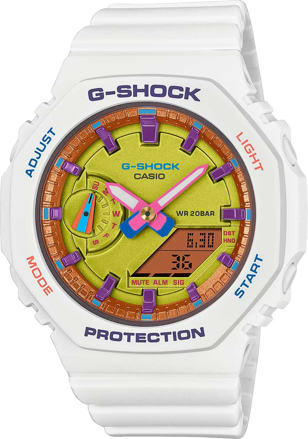 Японские наручные часы Casio G-SHOCK GMA-S2100BS-7A с хронографом