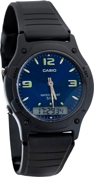 Японские наручные часы Casio Collection AW-49HE-2AVEG с хронографом