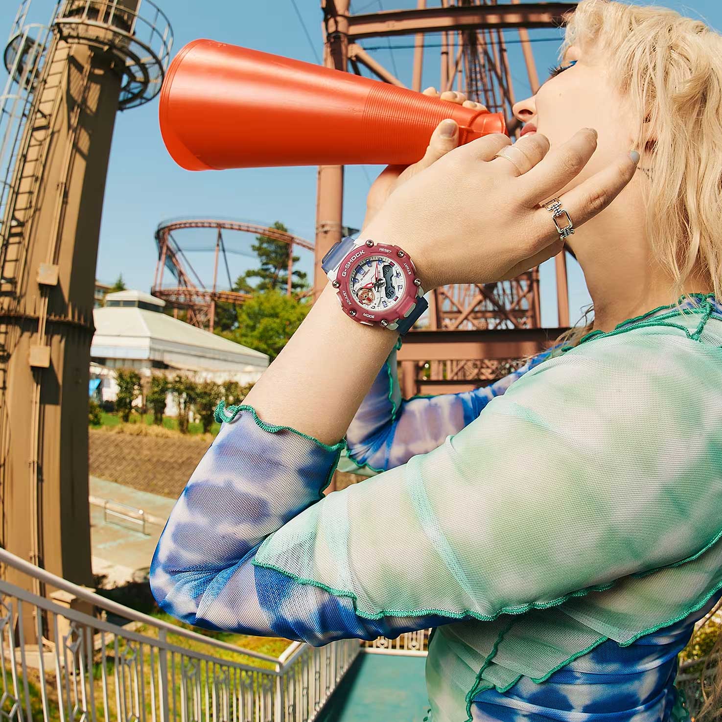 Японские наручные часы Casio G-SHOCK GMA-S2200PE-6A с хронографом