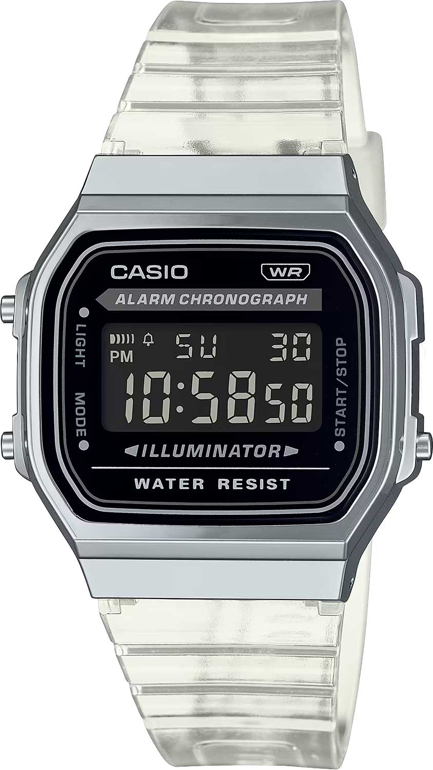 Японские наручные часы Casio Vintage A168XES-1B с хронографом