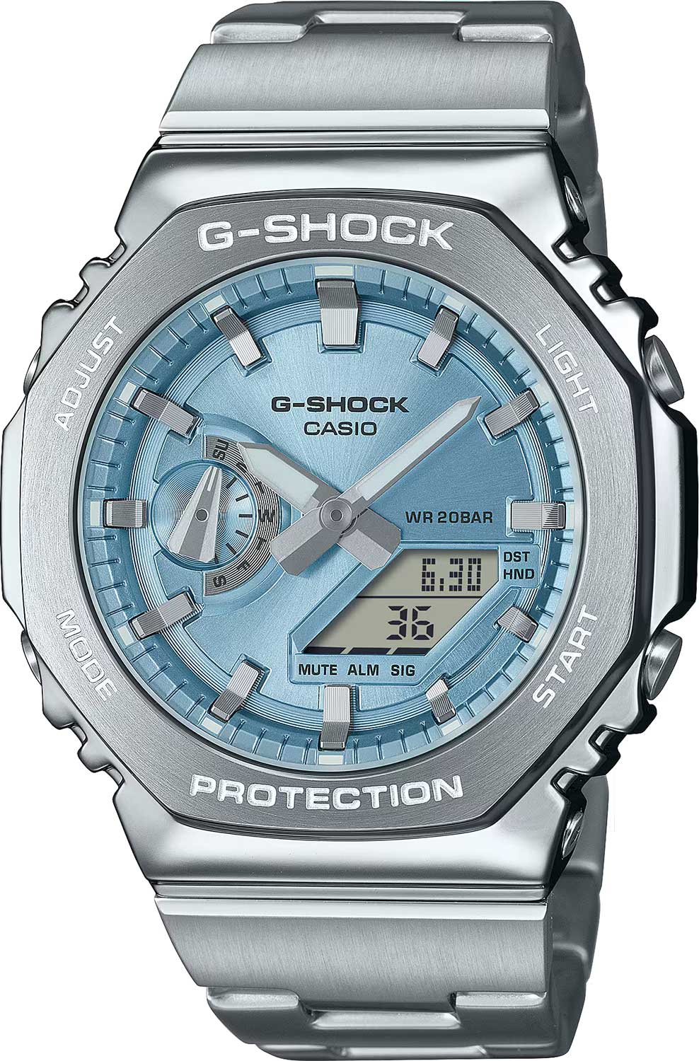 Японские наручные часы Casio G-SHOCK GM-2110D-2A с хронографом