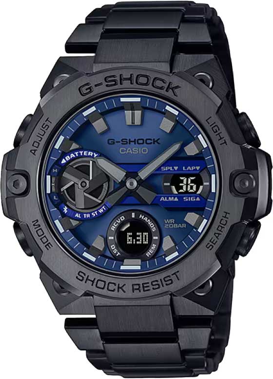 Японские наручные часы Casio G-SHOCK GST-B400BD-1A2 с хронографом