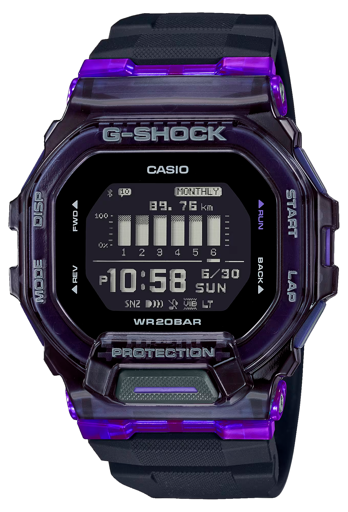 Японские наручные часы CASIO G-SHOCK GBD-200SM-1A6