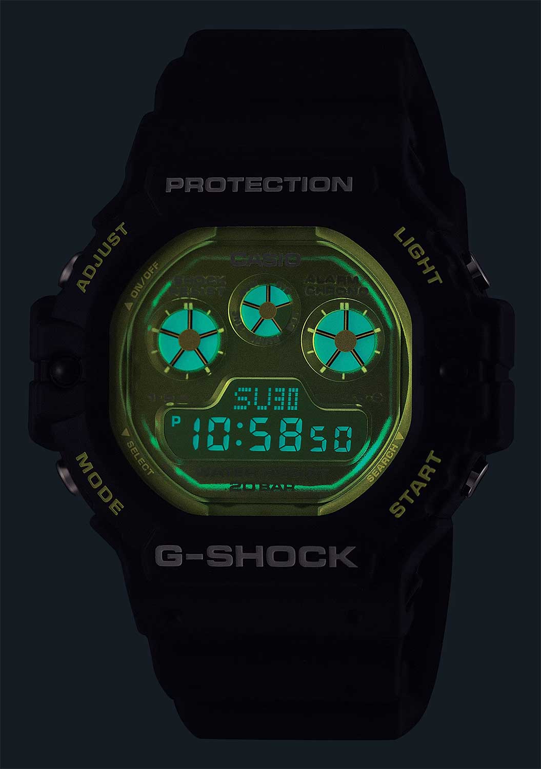 Японские наручные часы Casio G-SHOCK DW-5900TS-1 с хронографом