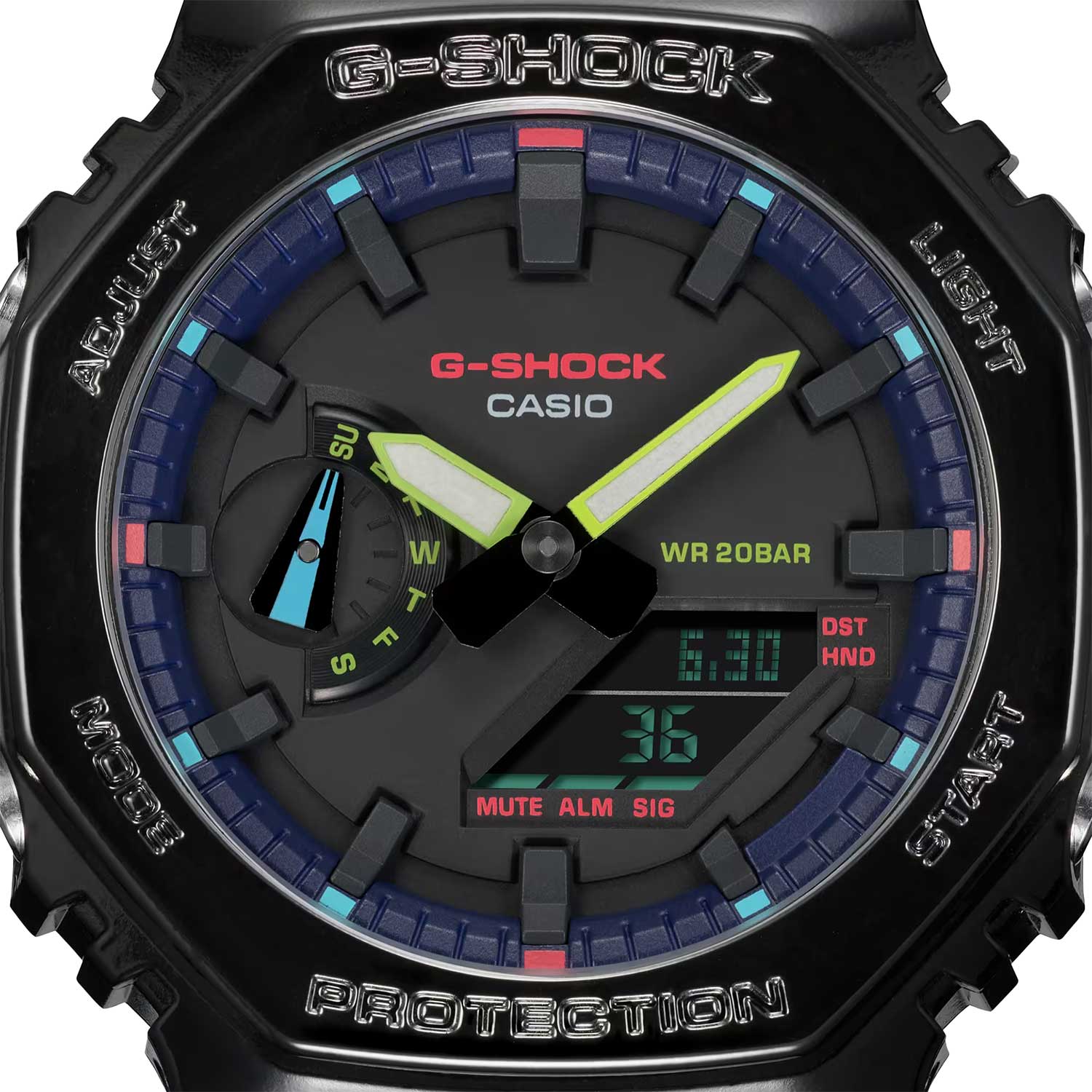 Японские наручные часы CASIO G-SHOCK GA-2100RGB-1A