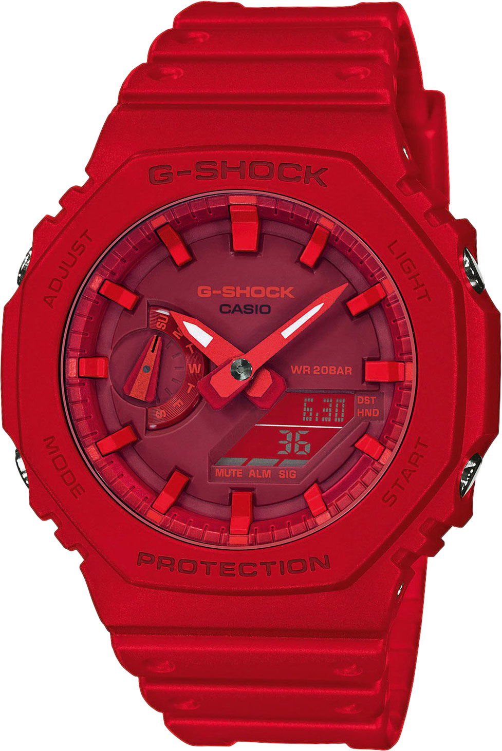 Японские наручные часы Casio G-SHOCK GA-2100-4AER с хронографом